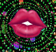 Gif animé bouche rouge